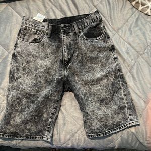 Levi shorts stone wash black and grey